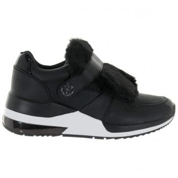 JINNIA Black Runner Scarpe Donna Pelliccia
