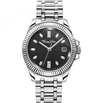 THOMAS SABO Divine Damenuhr mit Saphirbeschichtung, 33mm, 10ATM, Datum