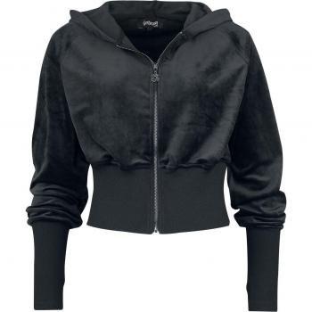 Capa Negro Gothicana con Cremallera – Mujer, 4XL