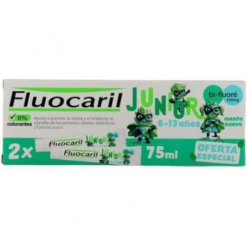 Pasta Dental Fluocaril Junior Menta Suave 6-13 Años 2x75ml