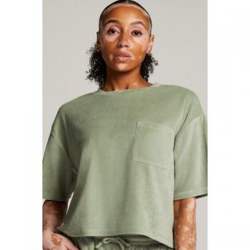 Top verde de terciopelo suave Hunkemöller