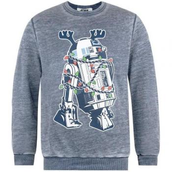 Felpa R2D2 Star Wars unisex natalizia per adulti