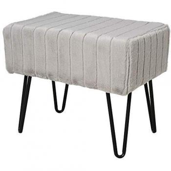 Pouf Metallo e Peluche Negozi Homcom