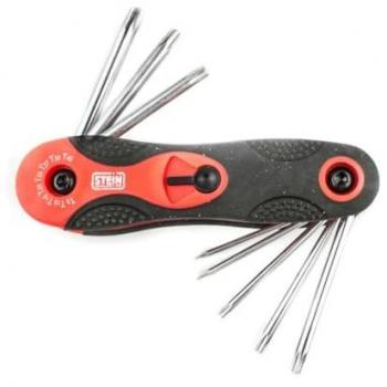 Caja de Accesorios Stein: Llave Torx + Navaja CR‑V con Agujero – 8 piezas