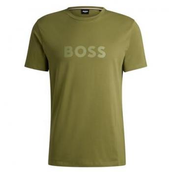 Maglietta Uomo BOSS Girocollo Verde XL