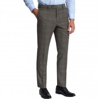 Jeff Banks Grey Blue Check Trousers