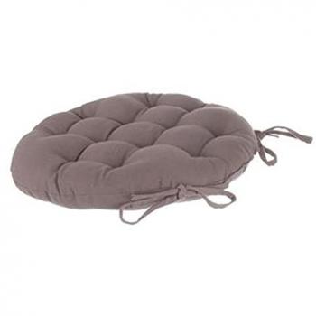 Chaise ronds en coton taupe – Pack 2 – 40 cm – PEGANE