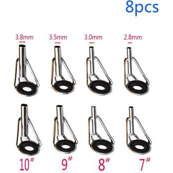 Stainless Steel Fishing Rod Tip Ring Eye Guide Kit