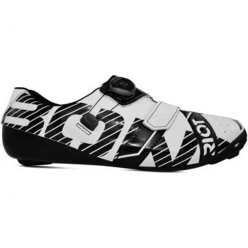 Chaussures Route Bont RIOT + BOA, Blanc-Noir, Taille 40 EU