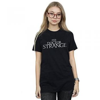 Marvel Women’s Doctor Strange Boyfriend Tee – Black, 2XL