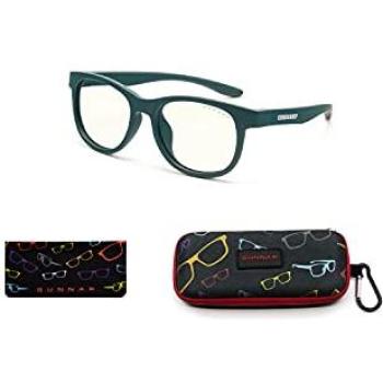 Kinder‑Brille Gunnar RUSH LARGE – Blaue‑Light‑Schutz, grün, 53 mm Breite