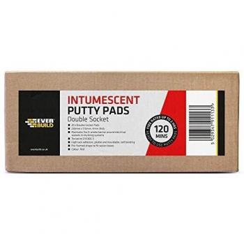 Everbuild Firespan Intumescent Double Socket Pad (Box 20) EVBFSPANDBLE