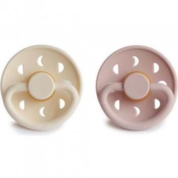 FRIGG Mond Schnuller Blush/Cream 0-6 Monate 2 Stück