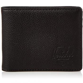Herschel Unisex Hank RFID-Protect Bi-Fold Wallet – Classic Black Pebble