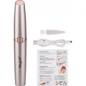 Mini depiladora eléctrica para cejas y cara recargable