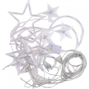 Tira de luces LED para decoración de interiores, cortina de estrellas para bodas y cumpleaños