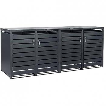 Box per cassonetti 4 unità, colore Antracite RAL 7016, espandibile