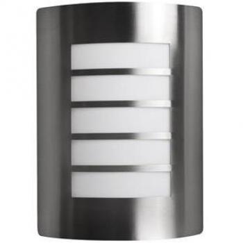 Aplique Exterior Acero Inoxidable E27 IP44 Ranurado Matel