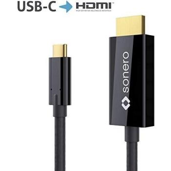 SONERO USB-C Adapterkabel Premium, 1 m, schwarz