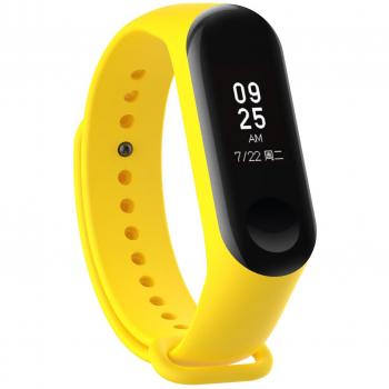 Bracelet de Montre XIHAMA pour Xiaomi mi Band 3 en Silicone (Jaune)