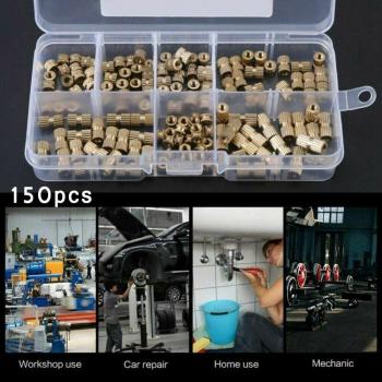 Pack de 150 Écrous Filés M3 en Laiton – Inserts Plastiques pour Projets 3D