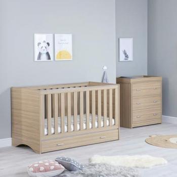 Babymore Veni 2-Piece Nursery Furniture Set Natural