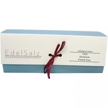 EdelSalz AromaSet Large 3 x 100g Halitsalz Gewürze Chili