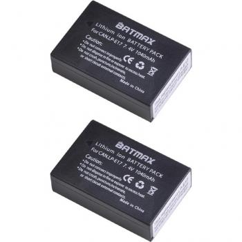 Batmax 2 Stück LP-E17 Akkus und LCD Ladegerät für Canon Kameras