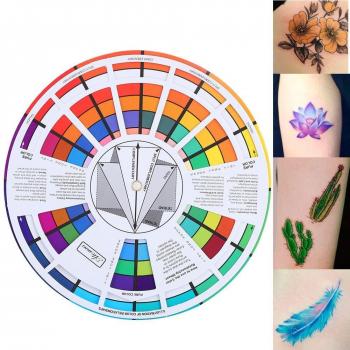 Rotating Nail Art Pigment Color Guide