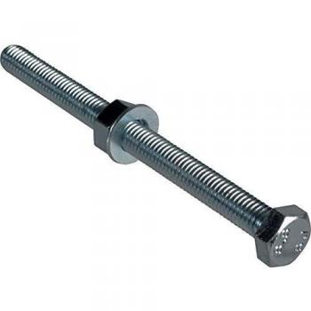 ForgeFix High Tensile Set Screw Zinc Plated M8 x 100mm Pack of 2