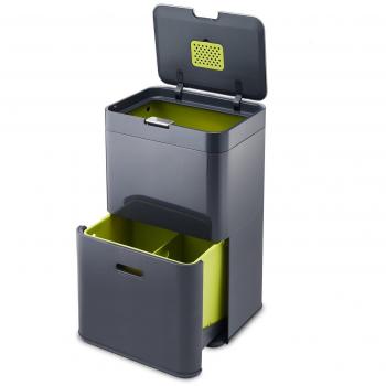 Joseph Joseph Totem Abfalleimer – 48 l – Metallschwarz