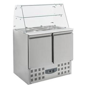 Saladette vitrine 2 portes