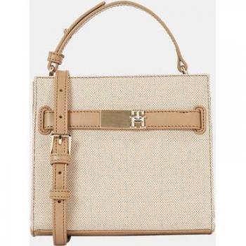 Mini-Sattelkasse beige – Tommy Hilfiger Heritage Canvas-Handtasche