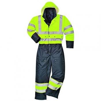 Mono de alta visibilidad con forro impermeable