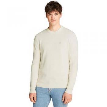 Pullover Crew Neck Calvin Klein Maglione Uomo IVORY, XL
