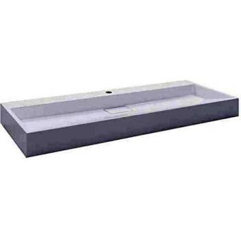 Sonata Bathroom Sink, 120x46x11 cm, white mineral cast