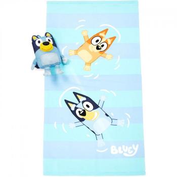 Serviette et jouet de bain Bluey-Bingo – bleu