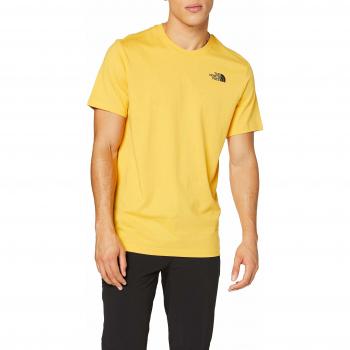 THE NORTH FACE Herren T-Shirt M S/S Redbox, Rundhalsausschnitt 2XL Gelb (TNFylw/TNFblk)