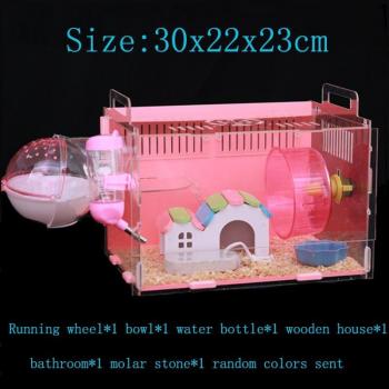 Habitat Acrylique Bleu pour Hamster
