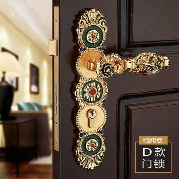 85mm All-Copper Hollow Mute Lock for Wooden Doors