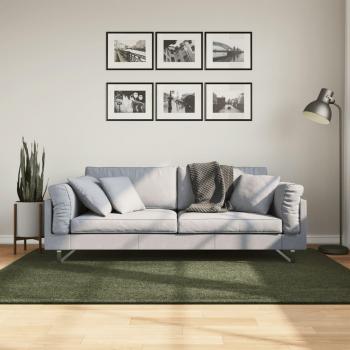 VidaXL Alfombra de pelo corto suave lavable HUARTE 140x200 cm Color Antracita, Beige, Crema y más