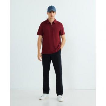Polo hombre corto Michael Kors, tejido algodón, detalle de cremallera