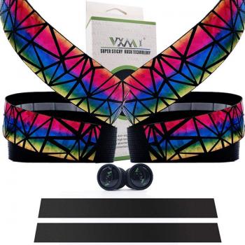 VXM PU Surface Gradient Bicycle Handlebar with Comfort Grip