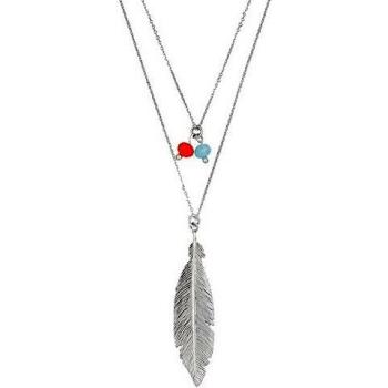 Córdoba Joyeros | Gargantillas Plata Ley 925 con Swarovski Calcedonia & Coral