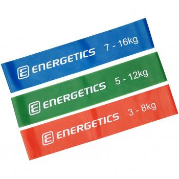 Fitness Mini Bänder Energetics – 3‑Pack in Farbvarianten