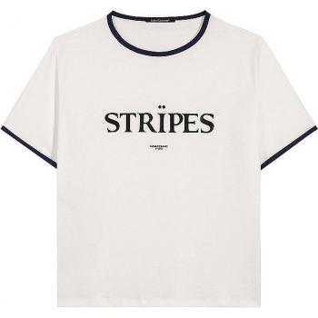 LUISA CERANO T-Shirt in Weiß mit Wording-Print