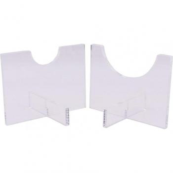 2Pcs Clear Acrylic Wall Mounted Display for Baseball and Table Tennis