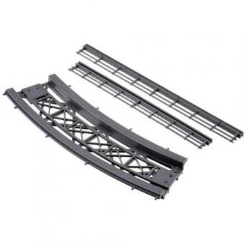 NOCH 21350 H0 Brückenfahrbahn, gebogen, Maße 180 mm x 65 mm