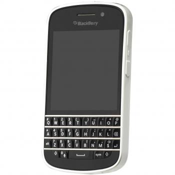 Softshell-Handyhülle für BlackBerry Q10 – Klarweiß