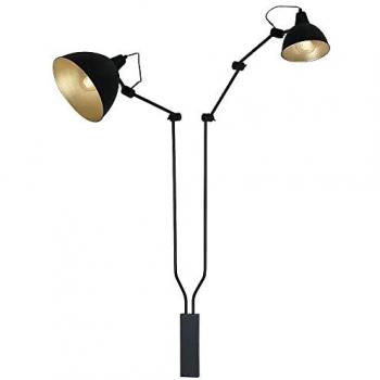 Licht-Erlebnisse Aida Wandlampe Schwarz